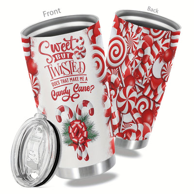 This 20oz tumbler is made of double-walled stainless steel and printed with a fun Christmas design. Its insulated design keeps your drinks cold or hot up to 6 hours, perfect for the upcoming holiday season. A must-have for your loved ones!