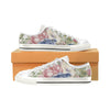 Spring Flowers Shoes, Watercolor Art Women's Classic Canvas Shoes