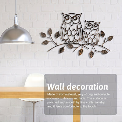 Whimsical Metal Art Owl Wall Decor: Perfect Home and Garden Decor Piece for Indoor and Outdoor Spaces