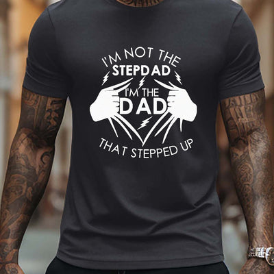 Dapper Dad: Men's Stylish Pattern Print T-Shirt - Comfy & Chic, Perfect for Summer Outdoor Adventures