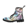 Peacock Feathers Boots, Watercolor Feathers Martin Boots for Women