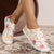Colors Bubble Pattern Canvas Flat Shoes for Women - Comfortable Low Top Walking Shoes with Lace-Up Closure