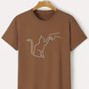 Comfortable and Stylish Men's Cat Round-Neck T-Shirts - Perfect for Casual Summer Attire