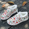 Festive Footwear: Women's Christmas Print Sneakers with Plush Lining for Casual Comfort and Style