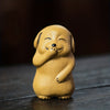 Snicker Dog: Handmade Ceramic Sculpture - Perfect Halloween Decorations and Christmas Gifts