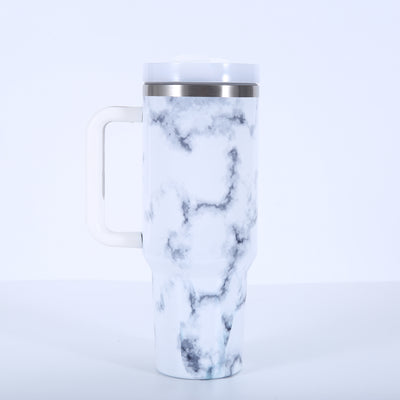 40oz Galaxy Sky Pattern Tumbler with Lid and Handle - Perfect Birthday Gift for Home and Kitchen