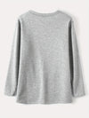 Fashionable and Cozy: Letter Ice Print Pullover Sweatshirt for Women's Fall/Winter Wardrobe