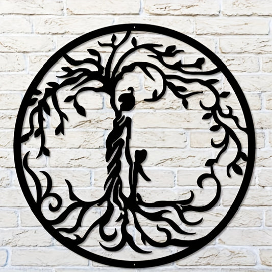 Bring a special touch to your home with this Tree of Life metal art piece. Cast in handcrafted iron, it is both a symbol of family togetherness and an artistic home decor. This beautiful piece will melt mom's heart on Mother's Day.