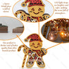 Whimsical Gingerbread Man Wood Carving Night Light: Festive Christmas Decoration and Thoughtful Gift