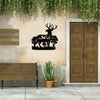 Whimsical Wildlife Metal Art Sign: Mountain Forest and Deer Design for Vibrant Wall Decor and Housewarming Gift