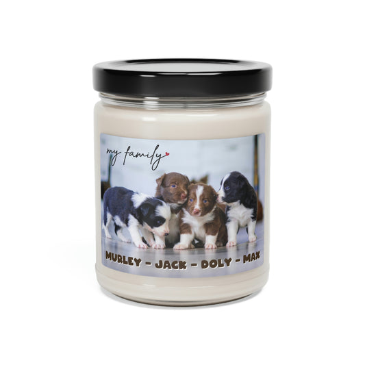 Dog Family, Dogs Are My Family, Custom Name Candle Gift, Lovely Candle Gift, Soy Candle 9oz CJ23