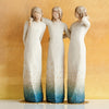 Three Sisters Resin Statue: Exquisite Hand-Painted Figure Sculpture for Faith and Living Room Décor, Ideal for Christmas, Thanksgiving, Wedding Anniversary, or Home Gift