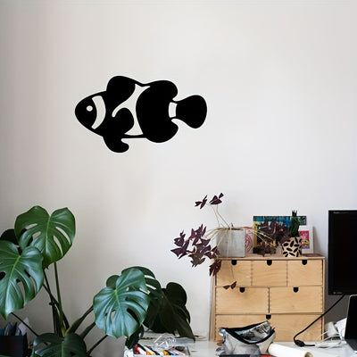 Exquisite Black Metal Art Fish Wall Hanging: Elevate Your Décor with Captivating Bedroom and Office Wall Art