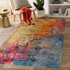 Vibrant and Non-Slip Modern Abstract Area Rug - Perfect for Living Rooms, Bedrooms, and Yoga Spaces