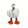 Lucky Duck Hand Gesture Statue: A Creative Garden and Christmas Decoration