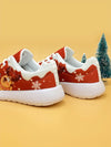 Step into Festive Cheer with our Shoes Christmas Santa Reindeer Print Running Shoes!