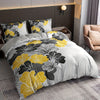 Floral Digital Print Bedding Set: Soft and Comfortable Duvet Cover for Bedroom or Guest Room - 3-Piece Set Including 1 Duvet Cover and 2 Pillowcases (Without Core)