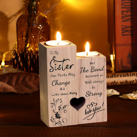 This heart-shaped candle holder is the perfect way to express your gratitude to your amazing sister and female friends. Its elegant design will add a touch of warmth and love to any space, making it the ideal thank you gift. Show your appreciation with this heartfelt gesture.