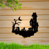 Enchanting Metal Art Cat Silhouette Yard Signs: Perfect Halloween Outdoor Decorations for Your Garden and Patio