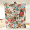 Mandala Dreams: Bohemian Style Flannel Blanket for Ultimate Comfort and Style in Any Setting