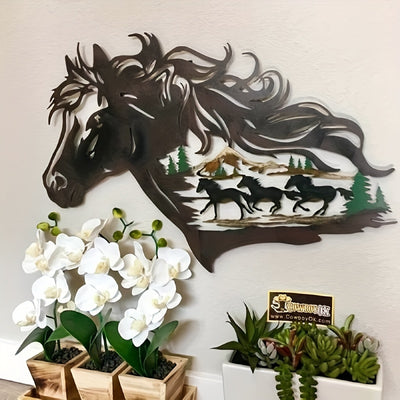 Metal Horse Wall Art Decor: Enhancing Your Living Spaces with Contemporary Craftsmanship