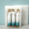 Three Sisters Resin Statue: Exquisite Hand-Painted Figure Sculpture for Faith and Living Room Décor, Ideal for Christmas, Thanksgiving, Wedding Anniversary, or Home Gift