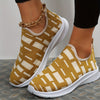 Stylish and Comfortable Women's Fashion Print Sports Shoes: Breathable, Shockproof, Lightweight, and Non-slip for Travel