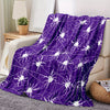 Cozy up this Halloween with our Spider Web Pattern Flannel Blanket!