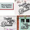 This rustic 'Thankful Grateful And Truly Blessed' metal sign from Steel Roots Decor is the perfect home accent for any room. Crafted from durable steel, this unique wall accent is designed to last and make a great gift for those who appreciate rustic style.