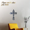 Metal Art Faith Cross Wall Hanging: A Modern Fashion Statement for Your Space