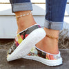 Multicolor Floral Print Women's Canvas Shoes - Lightweight and Casual