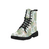 Terrarium Watercolor Boots, Plant Greenery Pattern Martin Boots for Women