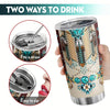 Indian Symbol Stainless Steel Tumbler: Stylish Insulated Travel Mug for Coffee, Tea, and More!