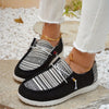 Lightweight Retro Classic Striped Canvas Sneakers for Women - Comfortable and Stylish Outdoor Shoes