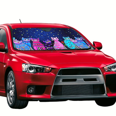 Starry Cat Car Sunshade: A Stylish and Practical Solution for Car Sun Protection