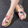 Stylish Women's Floral Print Slip-On Espadrilles: Versatile, Non-Slip Walking Shoes for Fashionable and Casual Sneaker Enthusiasts