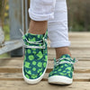 Women's Canvas Shoes with Leaf - Casual Shoes for Comfortable and Stylish Walking