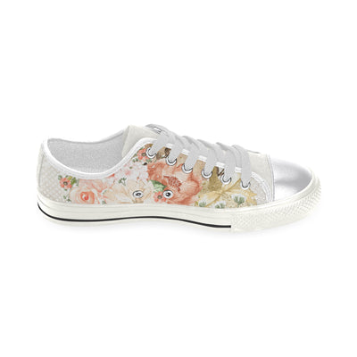 Sweet Flower Shoes, Pumpkin Women's Classic Canvas Shoes