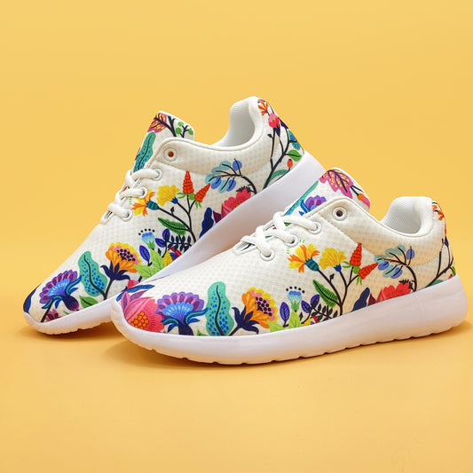 Floral Harmony Sneakers offer an unparalleled lightweight running and walking experience with a fashionable, comfortable design. The sneakers feature lightweight mesh construction to provide breathability and superior cushioning to keep your feet cool and supported.