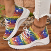 Bold and Stylish: Women's Colorful Platform Sneakers for Casual and Outdoor Activities