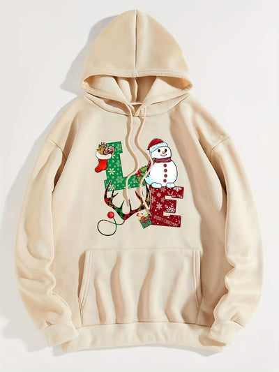 Festive Comfort: Christmas Pattern Hoodie - Dress Casual and Stay Warm this Winter/Fall