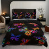 Colorful Butterfly Delight: 3-Piece Comfortable Duvet Cover Set for Vibrant Bedrooms and Guest Rooms