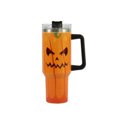 40oz Halloween Pattern Stainless Steel Insulated Cup: Your Ultimate Travel Companion for Camping, Outdoor Adventures, and the Perfect Halloween Gift