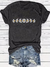 Summer Blossom: Women's Floral Print Short Sleeve T-Shirt for a Casual Yet Chic Look!