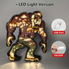 Exquisite Bigfoot Wooden Art Carving: The Perfect Decoration and Holiday Gift with Artistic Night Light Feature
