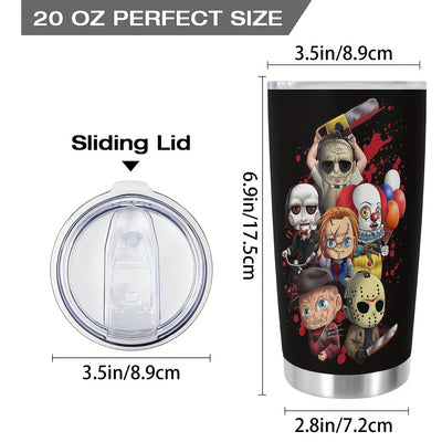 20oz Halloween Stainless Steel Tumbler - Spooktacular Gift for Your Loved Ones