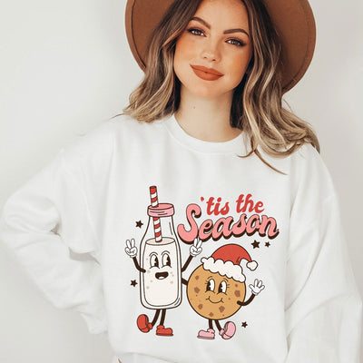 Festive Christmas Graphic Letter Print Sweatshirt - A Cozy Must-Have for Women's Winter Wardrobe