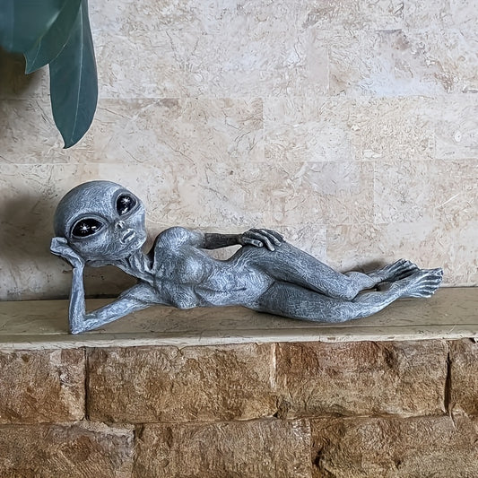 Add a unique touch to your outdoor or indoor space with our Whimsical Garden Alien Resin Statue. Made from high-quality resin, this charming decoration is perfect for desktops, lawns, patios, and gardens. Its quirky design will surely catch the eye of your guests and add a playful element to your space.