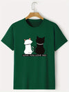 Love You, Love Me Cats: Stylish Men's Summer Tees with a Casual Twist