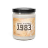 Birthday Retro Style, Happy Birthday 1983, Custom Year Of Birth, Candle Gift, Soy Candle 9oz CJ40